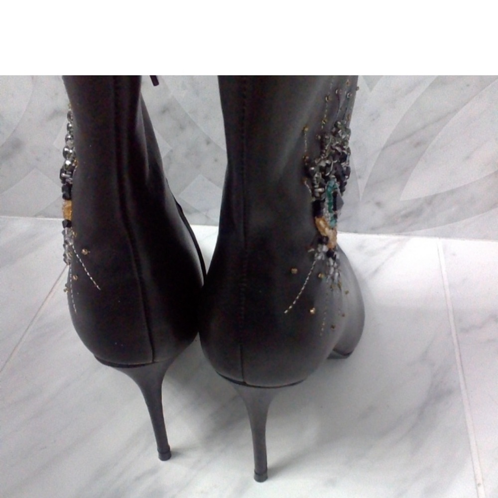 NEW Kurt Geiger Belgravia Eye Boot Black Leather Size 40.5, FITS SIZE 9.5 - Picture 6 of 6